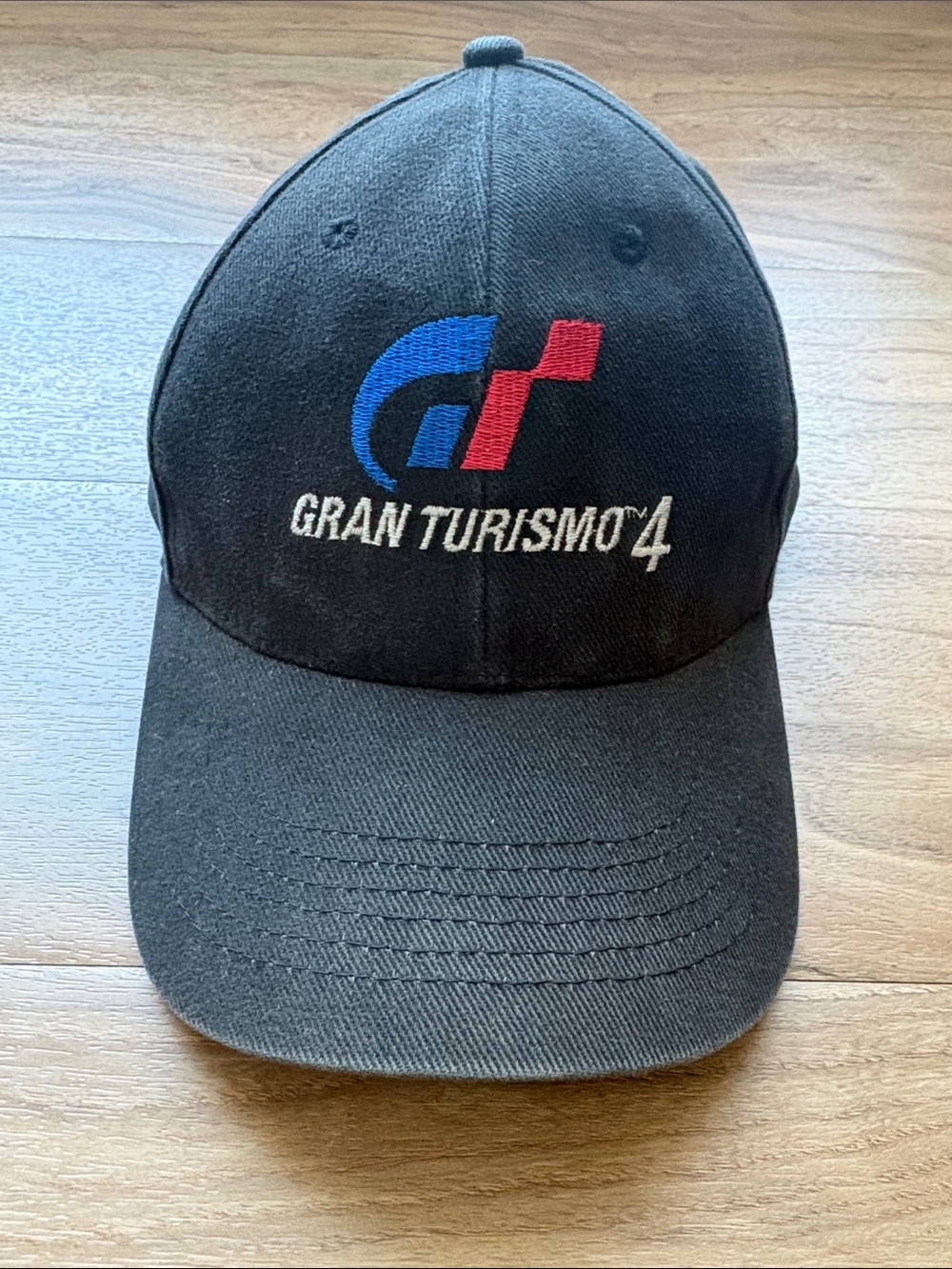 Vintage Black Embroidered Gran Turismo 4 PlayStation BaseBall Cap